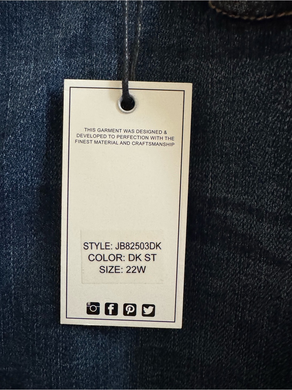 Judy Blue Womens 22W Wide Leg Button Fly High Rise Denim Jeans Stretch NEW NWT - Picture 9 of 11